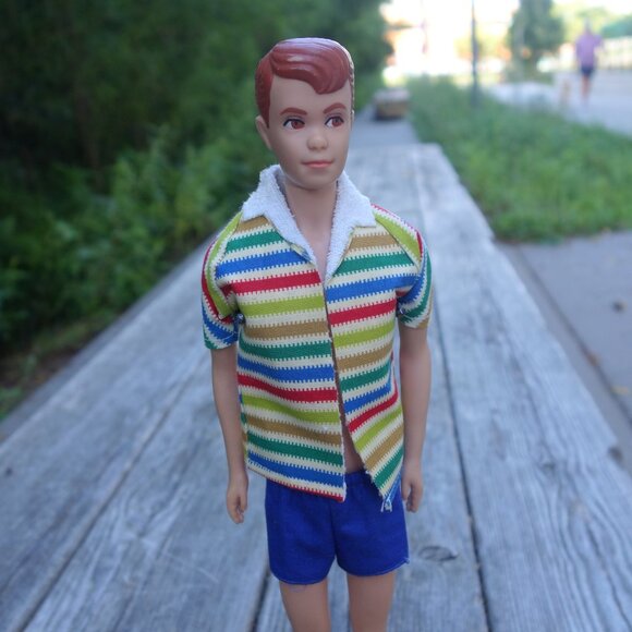 Vintage 1963 Allan HE'S KEN'S BUDDY BY MATTEL Doll with Stand STOCK NO. 1000 - Picture 11 of 16